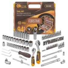 Alətlər dəsti Forstime FT-4941-5DS-м, 94 hissə, 1/4'' 3/8'' (6 künc), 4-22 mm