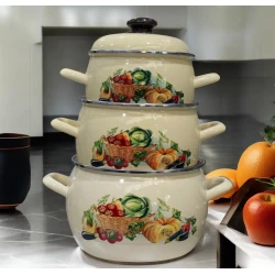 Набор кастрюль Gallery Home GH-000092, эмаль, разноцветный