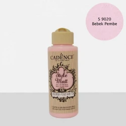 Mat boya Cadence Style Matt Paint S9020 Baby Pink, məxmər effekti ilə, 120 ml