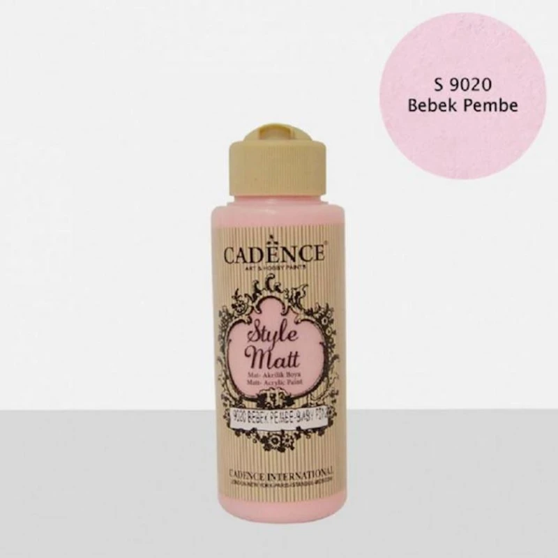 Mat boya Cadence Style Matt Paint S9020 Baby Pink, məxmər effekti ilə, 120 ml Mat boya Cadence Style Matt Paint S9020 Baby Pink, məxmər effekti ilə, 120 ml