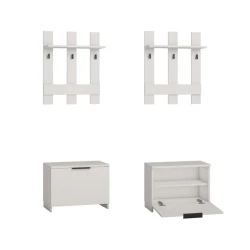 Вешалка с тумбой Art_asilqan_29, ламинат, бежевая, 180х100х35 см Вешалка с тумбой Art_asilqan_29, ламинат, бежевая, 180х100х35 см