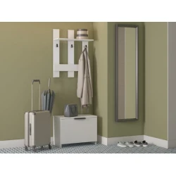 Вешалка с тумбой Art_asilqan_29, ламинат, бежевая, 180х100х35 см Вешалка с тумбой Art_asilqan_29, ламинат, бежевая, 180х100х35 см