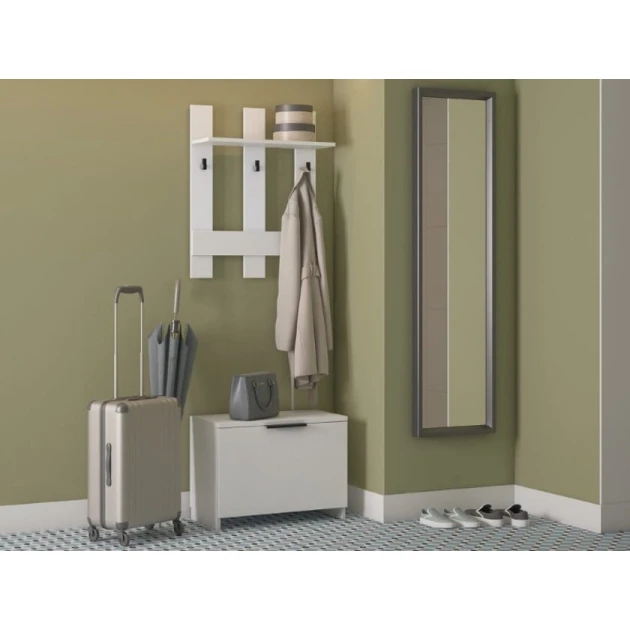 Вешалка с тумбой Art_asilqan_29, ламинат, бежевая, 180х100х35 см Вешалка с тумбой Art_asilqan_29, ламинат, бежевая, 180х100х35 см