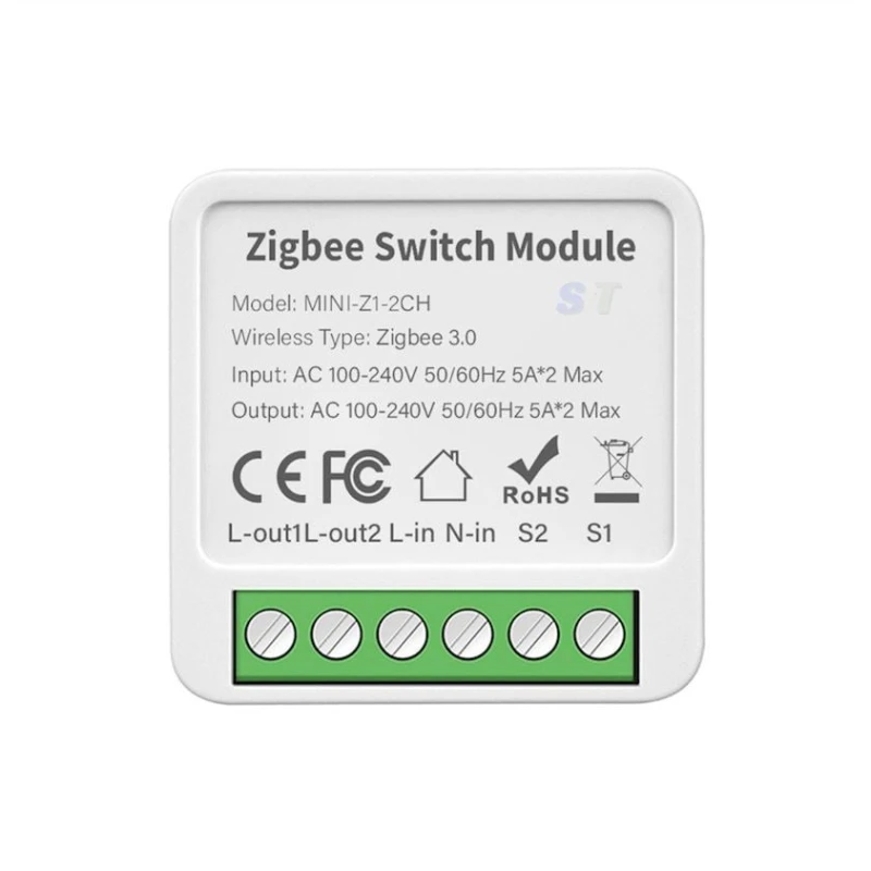Умный выключатель Tuya Smart 2CH ZigBee Switch Remote Controller