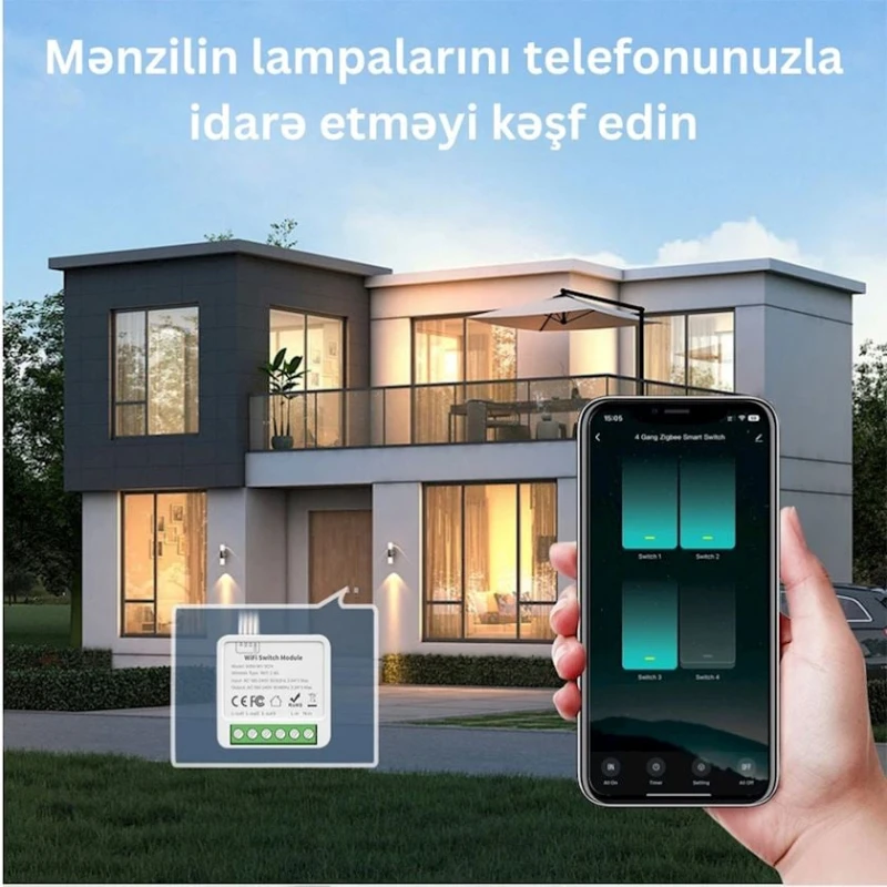 Умный выключатель Tuya Smart 2CH ZigBee Switch Remote Controller
