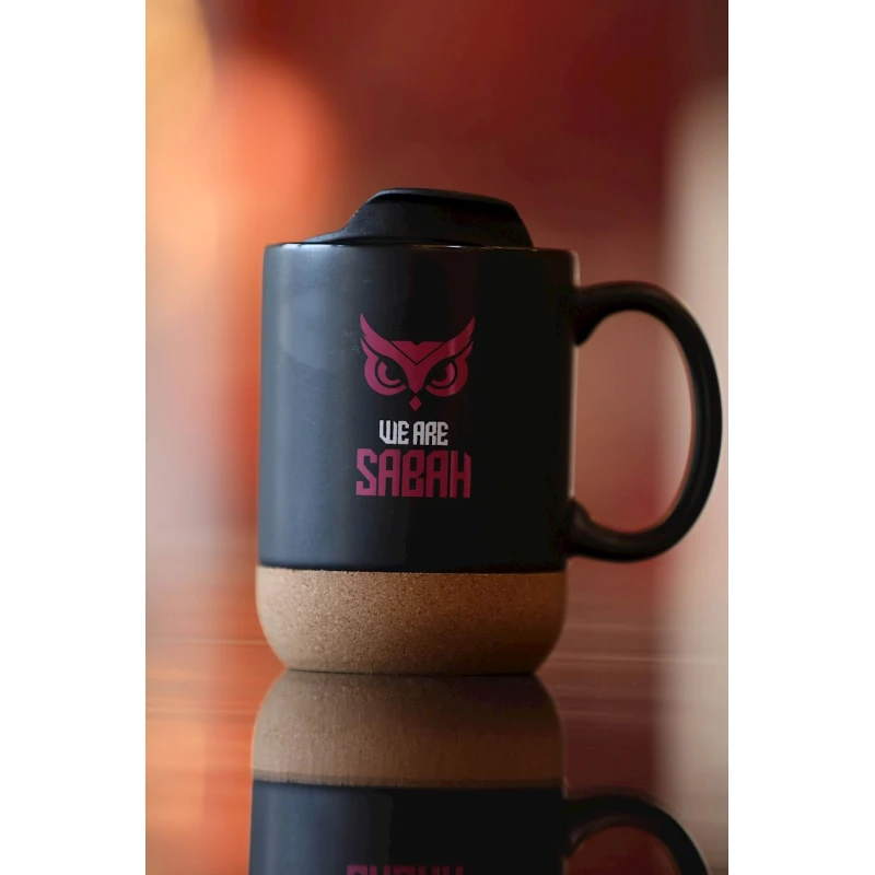 Термокружка PR00014 для болельщиков Sabah FK, черный