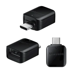 Ötürücü Samsung USB-C OTG Connector USB Type C to USB A Black