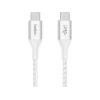 Кабель Belkin BoostCharge USB-C to USB-C, 1м, белый (CAB015BT1MWH) Кабель Belkin BoostCharge USB-C to USB-C, 1м, белый (CAB015BT1MWH)
