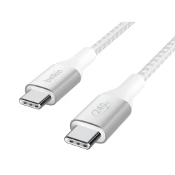 Кабель Belkin BoostCharge USB-C to USB-C, 1м, белый (CAB015BT1MWH)