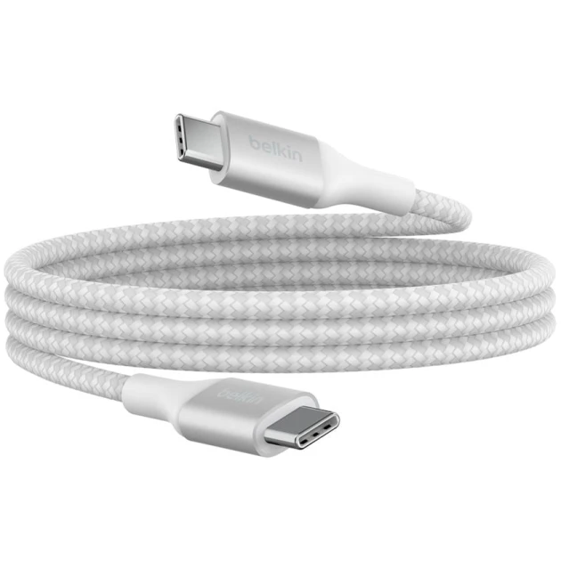 Кабель Belkin BoostCharge USB-C to USB-C, 1м, белый (CAB015BT1MWH) Кабель Belkin BoostCharge USB-C to USB-C, 1м, белый (CAB015BT1MWH)