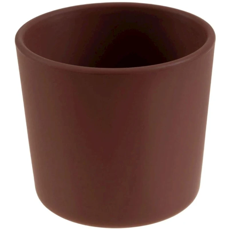 Чашка Babyjem, 9x7 см, 150 мл, силикон, 6+ мес, коричневая