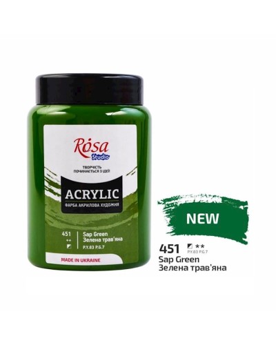 Akril boya Rosa Studio 451 Sap Green, 400 ml