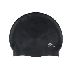 Üzgüçülük üçün papaq Athlitech Silicon 500 Adult, kişilər üçün, qara