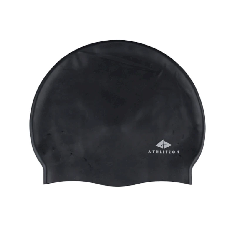 Üzgüçülük üçün papaq Athlitech Silicon 500 Adult, kişilər üçün, qara Üzgüçülük üçün papaq Athlitech Silicon 500 Adult, kişilər üçün, qara