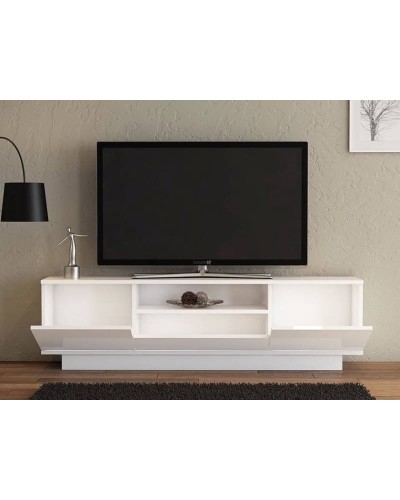 Tumba Ev Plus ev_12116045, LDSP, ağ, 180x30x45 sm