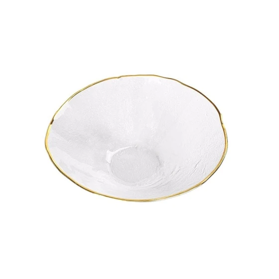 Миска Porland Moon, круглая, 23 см, стекло, прозрачная/золотистая, товар в ассортименте Миска Porland Moon, круглая, 23 см, стекло, прозрачная/золотистая, товар в ассортименте