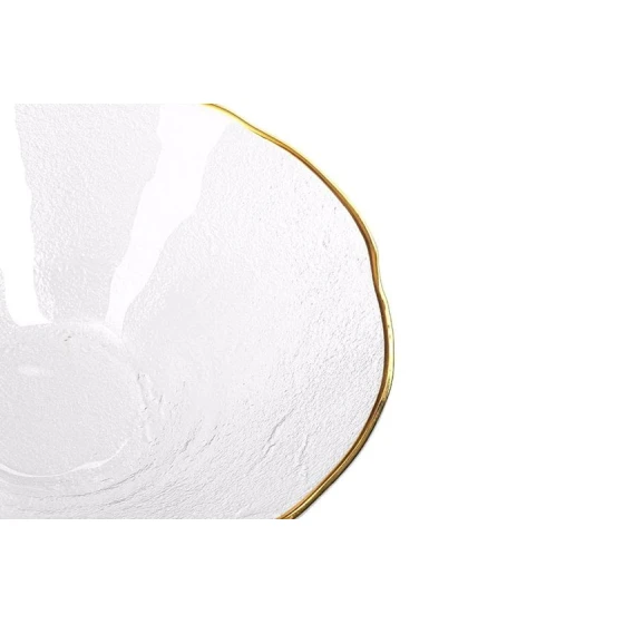 Миска Porland Moon, круглая, 23 см, стекло, прозрачная/золотистая, товар в ассортименте Миска Porland Moon, круглая, 23 см, стекло, прозрачная/золотистая, товар в ассортименте