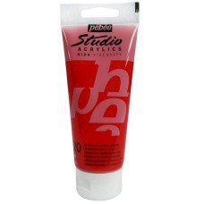Akril boya Pebeo Studio Acrylics Quinacridone Scarlet, al xinakridon, 100 ml