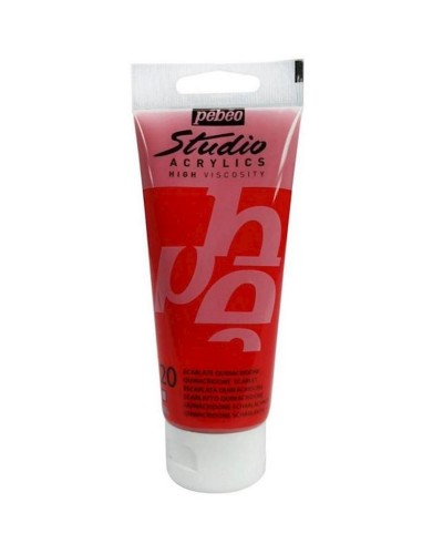 Akril boya Pebeo Studio Acrylics Quinacridone Scarlet, al xinakridon, 100 ml