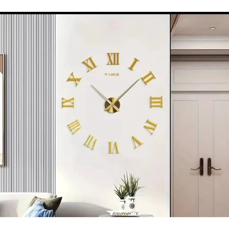 Divar Saatı Areon Qızılı Roma rəqəmləri Divar Saatı Areon Qızılı Roma rəqəmləri