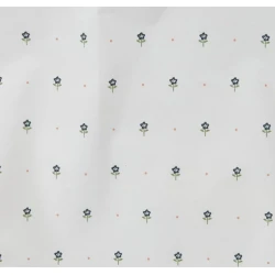 Комплект постельного белья JYSK Olga, пододеяльник 140x200 см, простыня 150x250 см, наволочка 50x70/75 см, полутораспальный, хлопок, голубой/белый