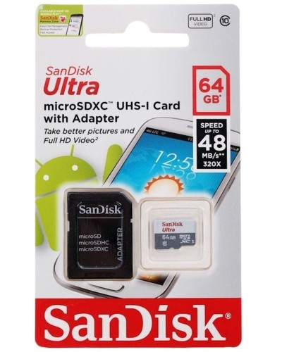 Yaddaş kartı SanDisk 64GB microSDXC Class 10 UHS-I