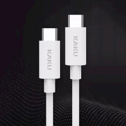 Кабель Kakusiga KSC-302 USB Type-C to USB Type-C, 1 м, White