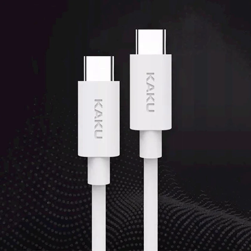 Кабель Kakusiga KSC-302 USB Type-C to USB Type-C, 1 м, White