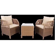 Bağ üçün mebel dəsti Hooka SP_6173, 3 əşya, qəhvəyi/bej
