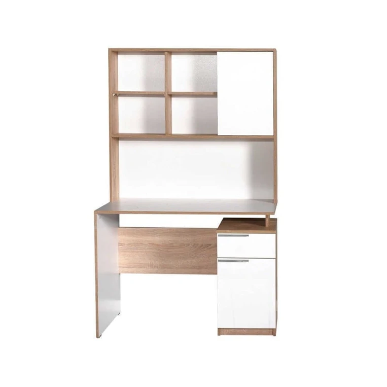 Kompüter masası Art Mebel 73, ağ, 165x88x55 sm