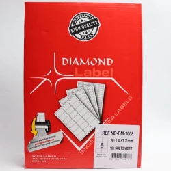 Özüyapışdırılan etiketlər Diamond DM-1008, 99.1x67.7 mm, 8 əd x 100 vərəq