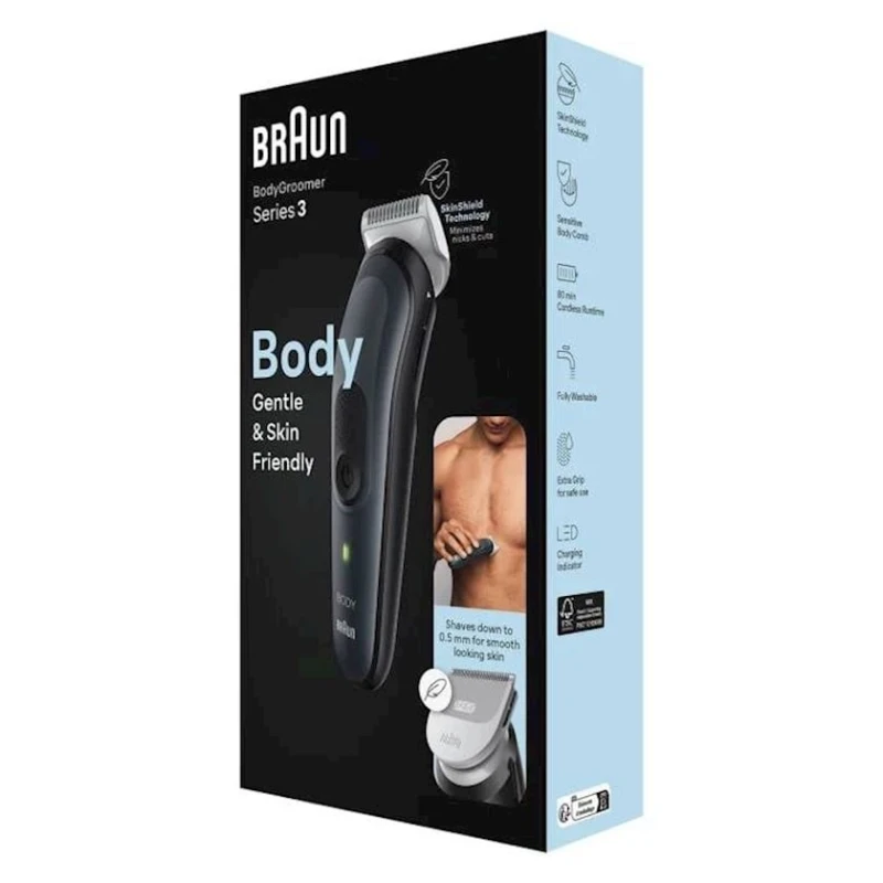 Триммер Braun Body groomer BG3340 Full body with SkinShield technology (4210201416968)
