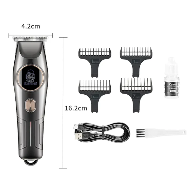Saç kəsimi üçün cihaz Kemei KM-643 Gray Saç kəsimi üçün cihaz Kemei KM-643 Gray
