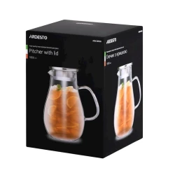 Кувшин Ardesto AR2618PGN 1.8 л, стекло, с крышкой, прозрачный Кувшин Ardesto AR2618PGN 1.8 л, стекло, с крышкой, прозрачный
