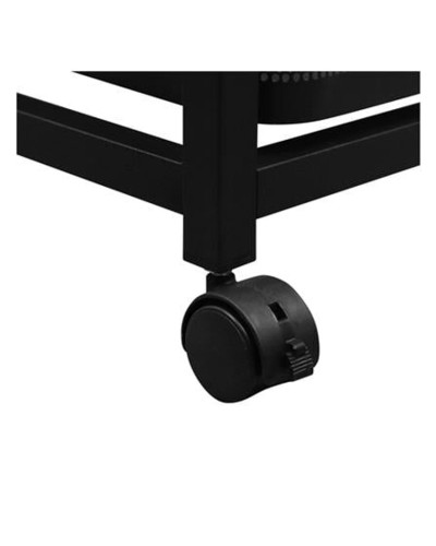 Mətbəx arabası Stacko Hasta, polad/taxta, qara, 32x40x80 sm