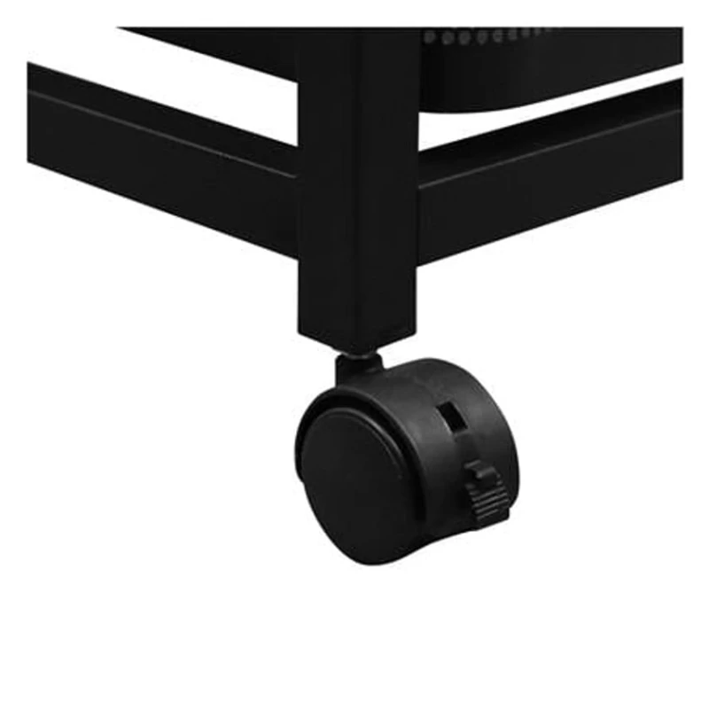 Mətbəx arabası Stacko Hasta, polad/taxta, qara, 32x40x80 sm