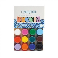 Akril parlaq boya dəsti Decola, 12 rəng, 20 ml