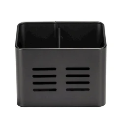 Подставка для кухонной утвари Wenko Baco, 16x13.5x9 см, пластик, черный