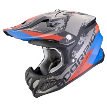 Motosikl dəbilqəsi Scorpion VX-22 AIR CX Matt Black/Blue/Red, ölçü M