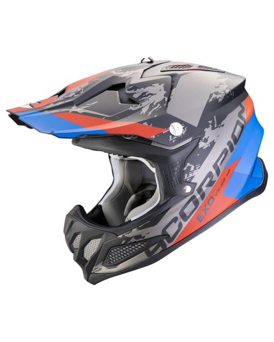 Motosikl dəbilqəsi Scorpion VX-22 AIR CX Matt Black/Blue/Red, ölçü M