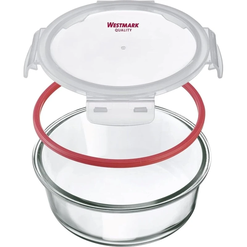 Konteyner Westmark, 1300 ml, 20.2х20.2х8.3 sm, şüşə, şəffaf