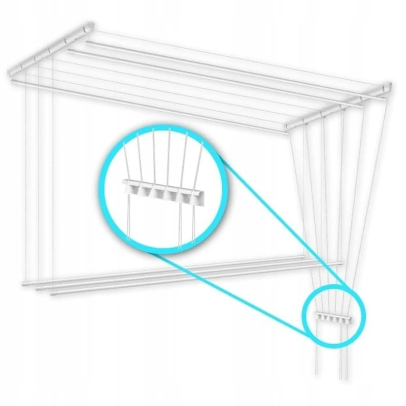 Сушилка для белья Lyra AS10002, белая, 57 см Сушилка для белья Lyra AS10002, белая, 57 см