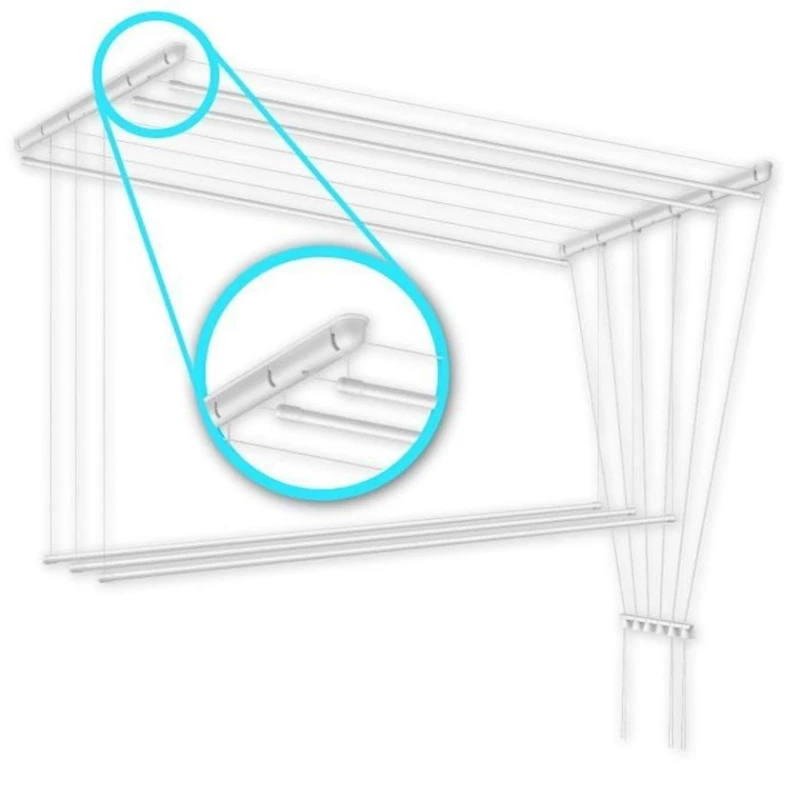 Сушилка для белья Lyra AS10002, белая, 57 см Сушилка для белья Lyra AS10002, белая, 57 см