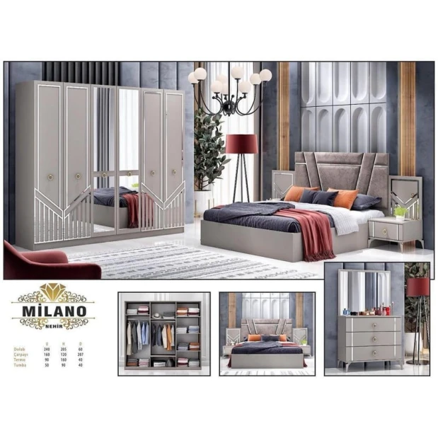 Yataq otağı dəsti Stil Milano Nehir SM-162 Yataq otağı dəsti Stil Milano Nehir SM-162