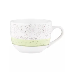 Чашка Ardesto Siena AR2950SWG, фарфор, белая/зеленая, 500 мл