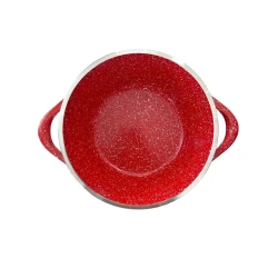 Набор кастрюль Dessini ZGH_00092, гранит, красный, 12 предметов Набор кастрюль Dessini ZGH_00092, гранит, красный, 12 предметов