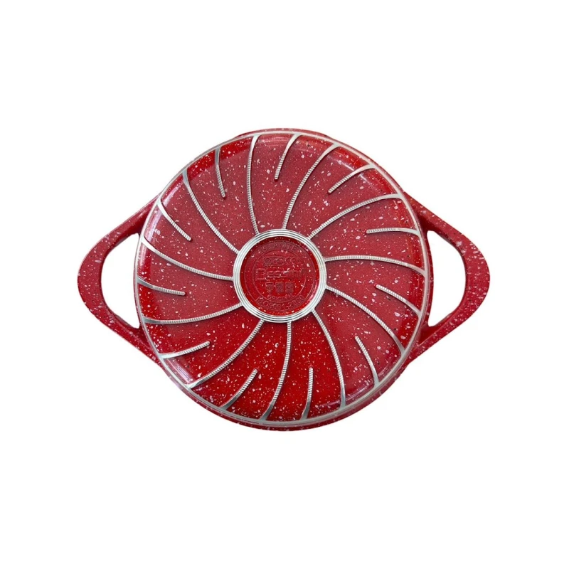 Набор кастрюль Dessini ZGH_00092, гранит, красный, 12 предметов Набор кастрюль Dessini ZGH_00092, гранит, красный, 12 предметов