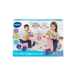 Детский трехколесный самокае Vtech 80-572353, 1-3 лет, розовый