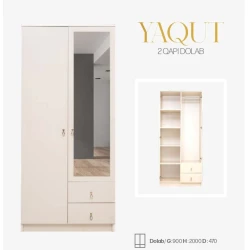 Комплект для коридора Yaqut, местное производство, размеры шкафа 90x200x47 см - AL-77 Комплект для коридора Yaqut, местное производство, размеры шкафа 90x200x47 см - AL-77