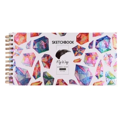 Скетчбук Проф-Пресс Fly Away Яркие кристаллы, A4, 40 листов Скетчбук Проф-Пресс Fly Away Яркие кристаллы, A4, 40 листов